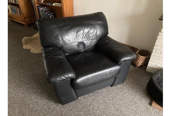 Grote zwart leren stoel - IMG_9998