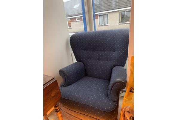 Retro donkerblauwe fauteuil - IMG_1517