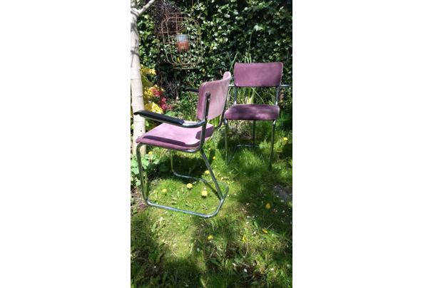 4x Vintage eettafel stoelen Gispen stijl - IMG_20230503_123532173