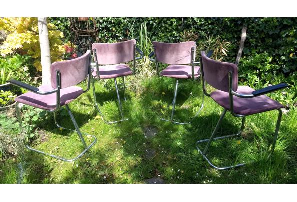 4x Vintage eettafel stoelen Gispen stijl - IMG_20230503_123639514