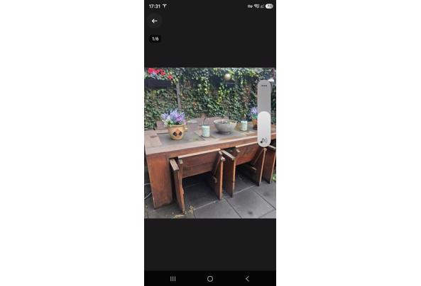 Tuinset tafel bank 3 stoelen kussens.,Steigerhout - Screenshot_20260828_173112_Marktplaats Tuinset tafel bank 3 stoelen kussens.,Steigerhout - Screenshot_20260828_173112_Marktplaats
