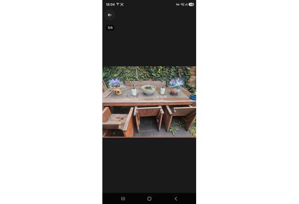 Tuinset tafel bank 3 stoelen kussens.,Steigerhout - Screenshot_20260828_180410_Marktplaats Tuinset tafel bank 3 stoelen kussens.,Steigerhout - Screenshot_20260828_180410_Marktplaats
