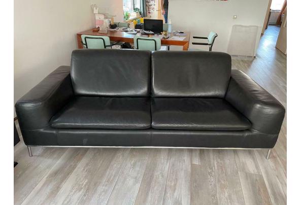 Zwart leren Calia Italia 2,5 zits bank - $_86-(4)
