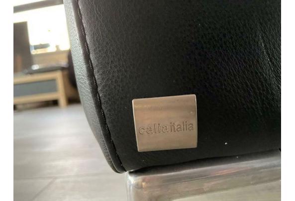 Zwart leren Calia Italia 2,5 zits bank - $_86-(5)