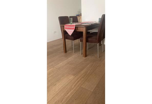 Houten tafel met twee lades. 80x125cm - 022F1CDF-E618-4E1A-8216-F080A0B95A1D