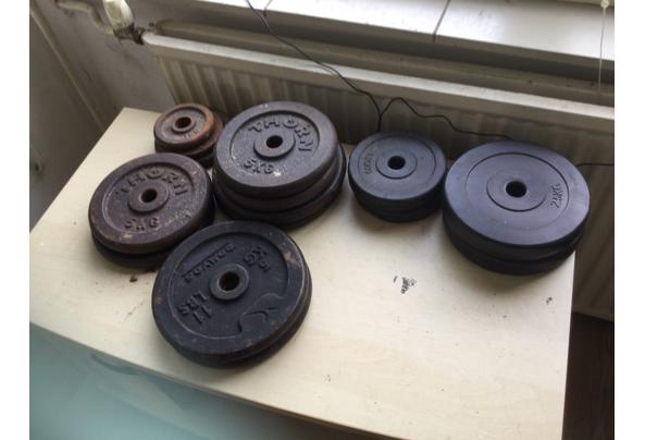 Fitness bank met halter stang - 2F743A8E-BF3A-4A9D-9724-737C103789A2