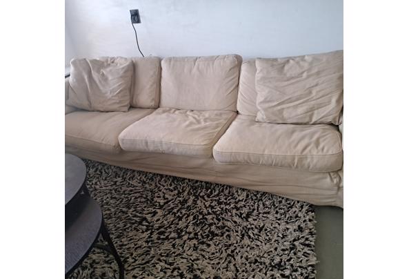 Linterloo 3zits bank beige katoen in zeer goede staat - 20260921_092025
