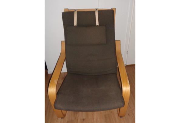 Twee fauteuils - Poang IKEA - Bruin en zwart - Poang-bruin.JPG