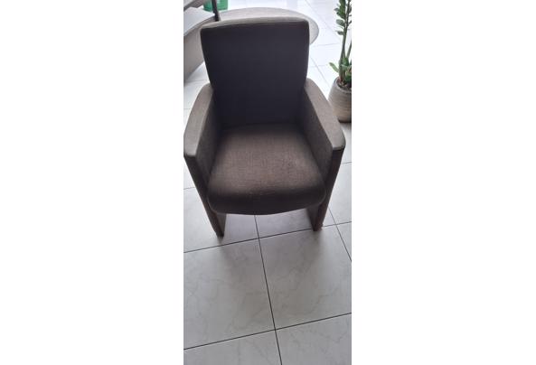 4 stoffen eethoekstoelen op wieltjes - 20250213_111305