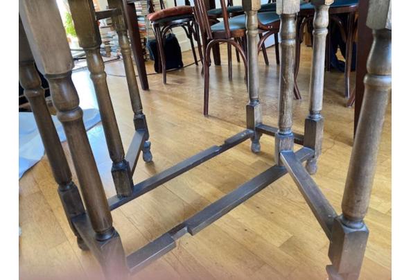 Uitklaptafel 3 delen  36cm + 2x 52 cm - poten-uitklaptafel