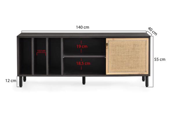 TV-meubel Morella by Kalune Design - Tv-meubel-afmeting