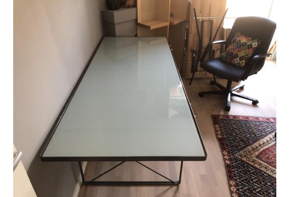 Vintage ikea eet/werk tafel glas/metaal , perfecte staat - 11243D77-E4F8-4E8B-8F65-D5043BA67700