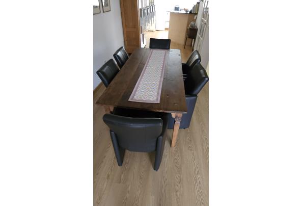 Eetkamerstoelen - donkerbruin leer - 20251117_134945