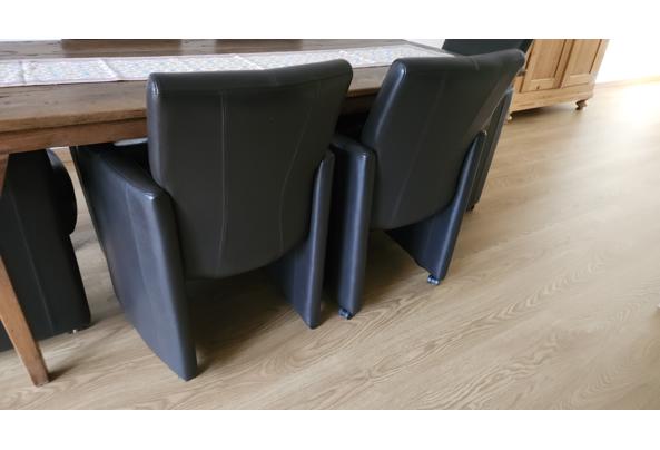 Eetkamerstoelen - donkerbruin leer - 20251117_134953