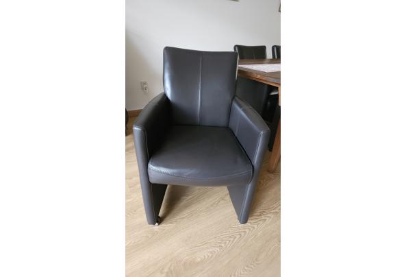 Eetkamerstoelen - donkerbruin leer - 20251117_135005