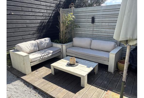 Houten tuinset met kussens incl.tafel - IMG_1036