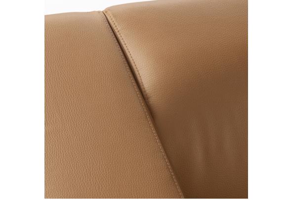 Ikea Klippan bank oranje/bruin leren look - BC194EE2-5C7A-4E03-9FCA-DD1F7AB26F43