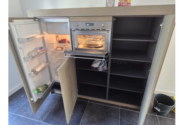 Keuken meubel met Smeg magnetron en koelkast - 20250703_170942