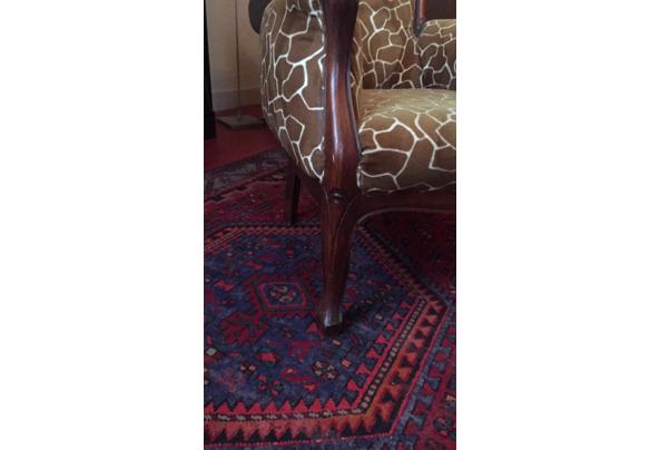 Vintage stoel met giraffe-print - 44AC0B7D-09E7-4E93-8DD8-B9D9F8CCD88D