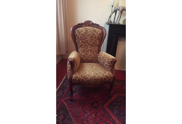 Vintage stoel met giraffe-print - 605E6292-5A22-44A8-B5E2-E135DA6D83EC