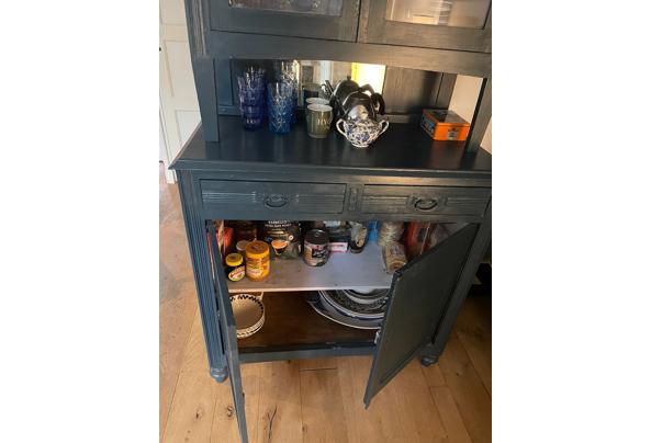 Servieskast in 2 delen. Blauw geverfd (verf wordt meegeleverd) - 484c7a55-ad85-4413-aeb4-4cddef8a1fcf