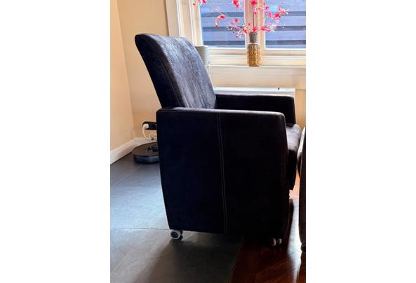 2 nette zwarte eetkamerstoelen (stof) - IMG_2162