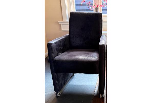 2 nette zwarte eetkamerstoelen (stof) - IMG_2163