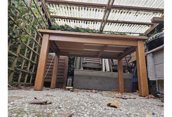 eettafel met 4 stoelen, massief eiken 85 x 145/195 - 20261018_143135