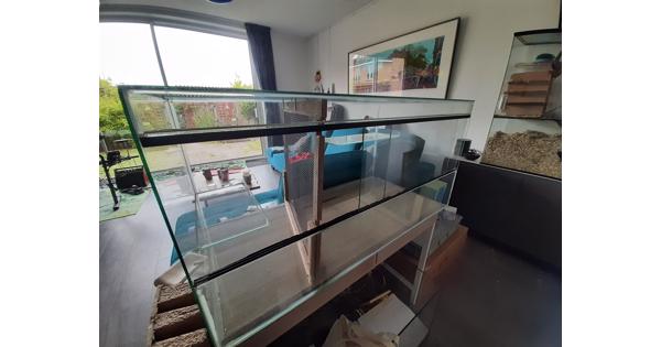 Gerbilarium/hamsterhok glas met schuifruiten