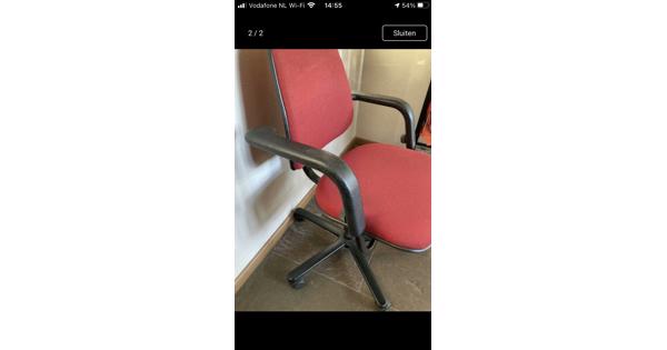 Bureaustoel rood