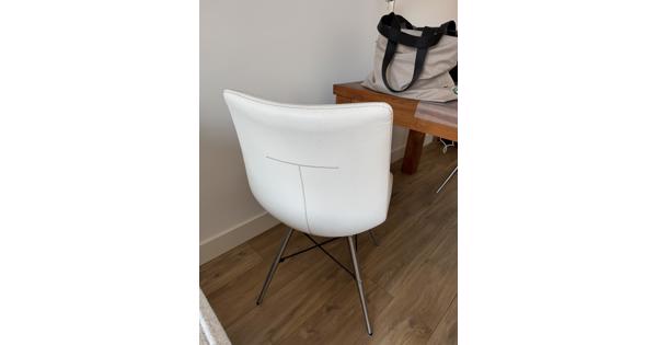 4 witte eetkamer stoelen