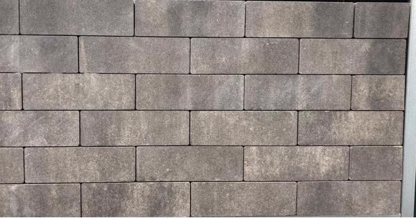 Grijs/ antraciet tegels 10x30x6