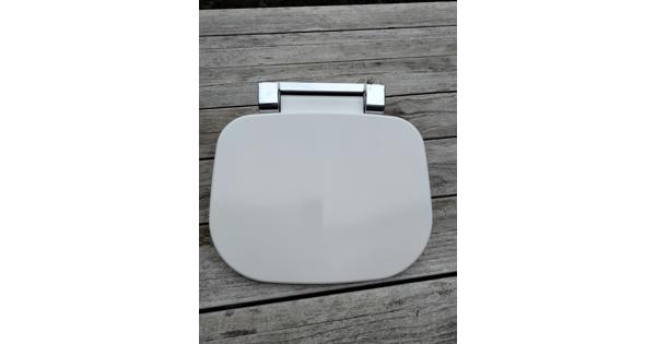 Opklapbaar stoeltje 35 x 27 cm kunststof/chroom