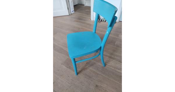 Blauwe stoel voor eettafel 