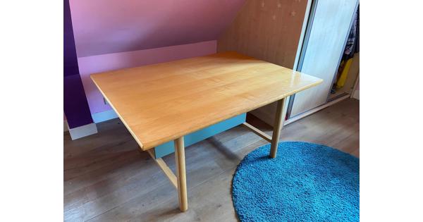 houten tafel eettafel puzzeltafel hobbytafel