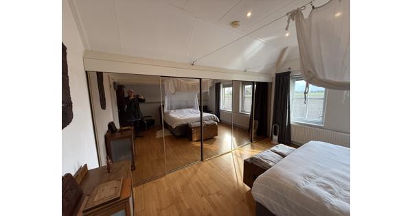 5 spiegeldeuren op rails 192x92 cm 