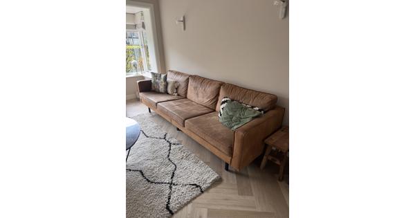 WOOOD rodeo bank cognac eco leder 