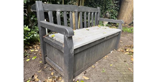Zwart grijze Tuinbank