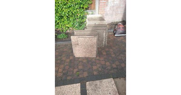 Siertegels tuin