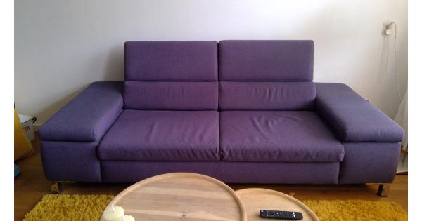 Moderne 2,5/3 zitsbank donkerpaars