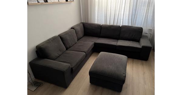 IKEA KIVIK Hoekbank, 4-zits antraciet (gebruikt!)