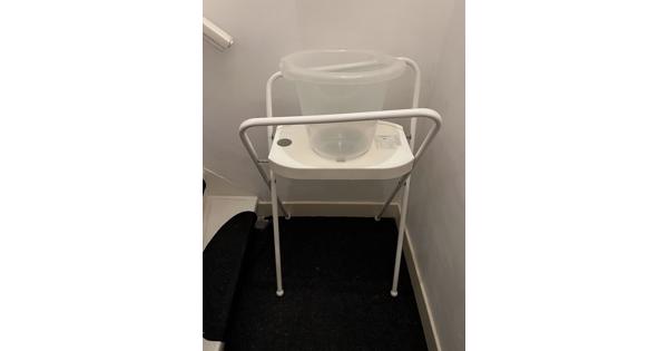 Badverhoger en tummy tub badje baby