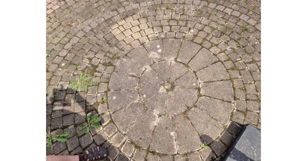 10x10cm cobblestones plus stenen cirkel