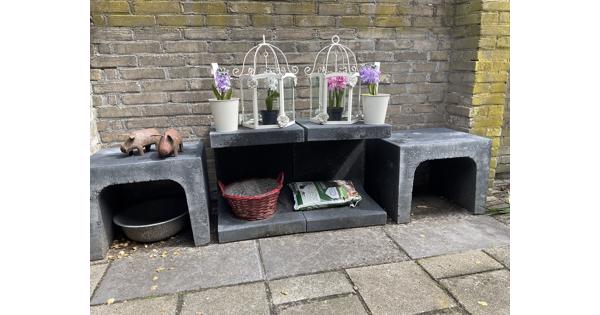 4 beton u-elementen