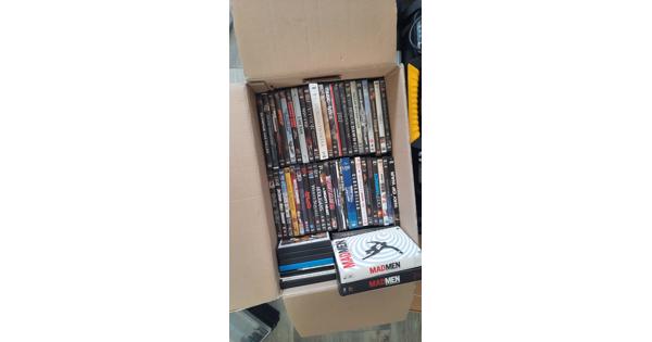Hele doos vol DVD films!