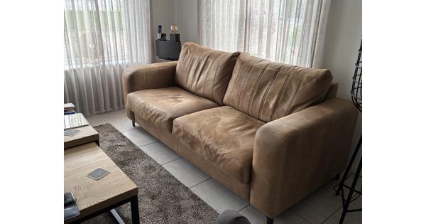 2.5 - zitsbank bruin leer urban sofa