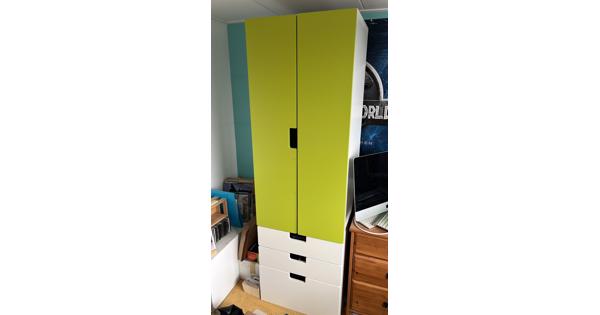 IKEA opbergkast (wit/groen)