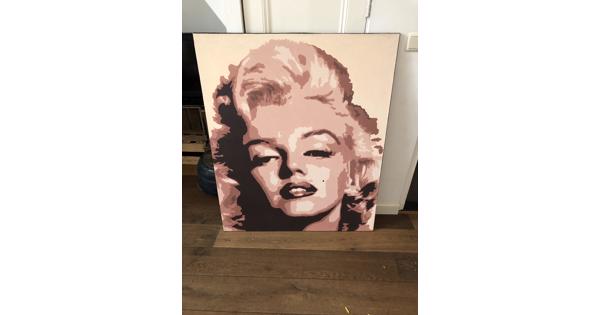 Canvas schilderij Marilyn 100x120cm afhalen in utrecht