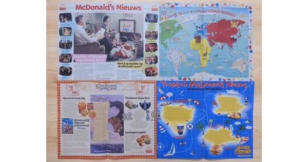 McDonald's papieren placemats