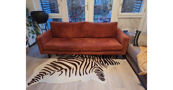 Bank bruin roestkleur 3 zit